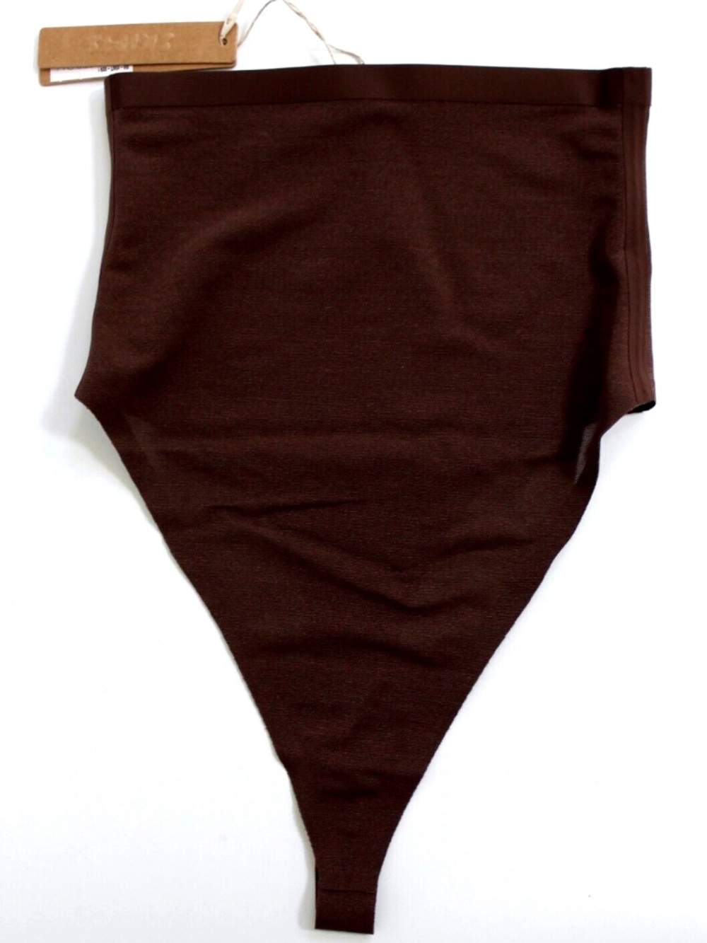 Skims Sheer Sculpt High-Waisted Thong Size XS Cocoa